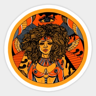 Orangrey Kemet Warrior Sticker